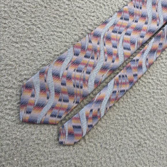 Missoni Other - Vintage MISSONI Neck Tie 100% Silk Wide ITALY‎ Designer Wavy Stripe Luxury